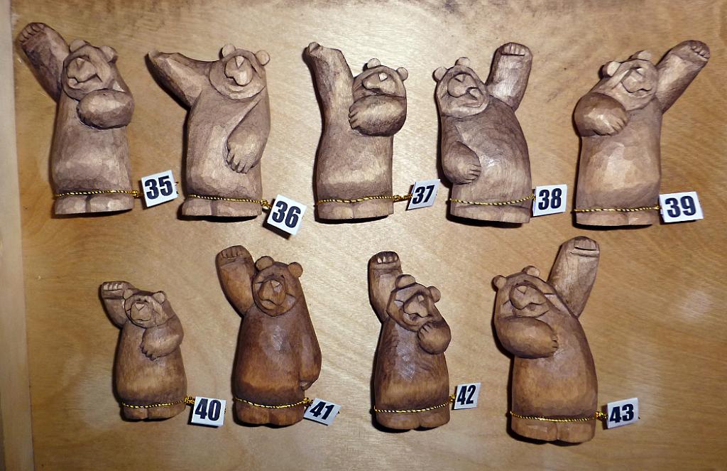 Anniversary Bear Carvings Group 4